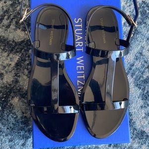 Stuart Weitzman gelly sandals, size 7, back.